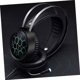 KICHOUSE Over Ear Headphones with Mic Gaming Headset for Pc Computer Headphones with RGB Led Comfortable Gaming
