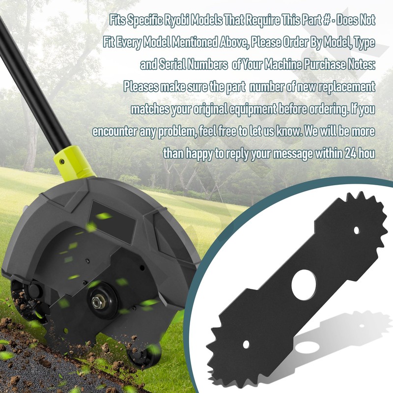 HandyTek 2 Pack 638006008 Heavy Duty 9 inch Edger Blade/w