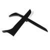 2pcs Rear Back Window Side Spoiler Glossy Black Maintenance Replacement