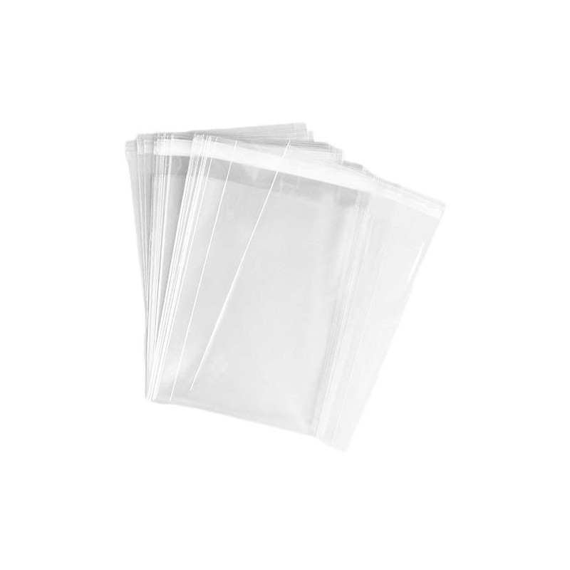 UNIQUEPACKING 100 Pcs 4x6 Inches Clear Resealable Cello Cellophane OPP