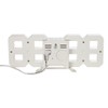 Lily's Home Minimalist LED Clock with 3 Adjustable Brightness Levels