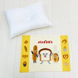 MORiPiLO Kids Pillowcase Low Fit Bread Thief Pseudo Bread Thief Mysterious French Bread Beige for Approx. 28x39cm Skin-friendly 100% Cotton Fabric Washable Character Goods by Morishita's Pillow