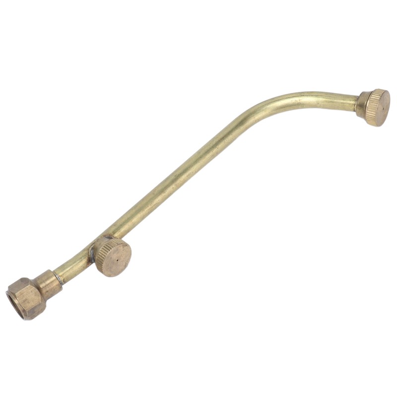 Garden Sprayer Nozzle Double Outlets Brass Agricultural Water Mist Atomizing