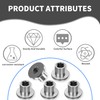 FOCMKEAS 30 Pcs M8 Total Height 0.51 in (13 mm)