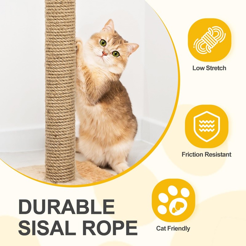 Jute Twine String - 164ft 6mm Eco-Friendly Heavy-Duty Cord for