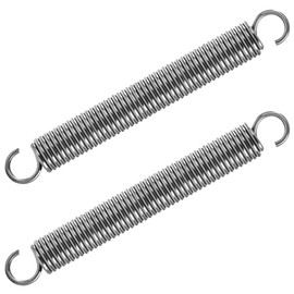 GUNGY Tension Springs with Hooks Stainless Steel Tension Spring 150 mm Outer Diameter 18 mm Wire Diameter 2.5 mm Maximum Tensile Force 12.8 kg 2.5 x 18 x 150 mm Pack of 2