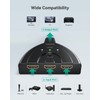 HDMI Switch 4K, GANA Gold Plated 3-Port HDMI Splitter |