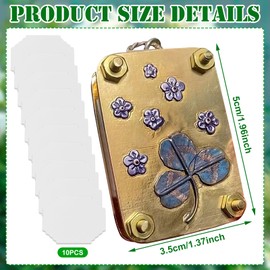 DOWNDRIFT Micro Flower Press Micro Flower Press Creative Miniature Plant Press Flower Press Metal DIY Pressed Flower Plants Conservation Set Suitable for Crafts (Clover)