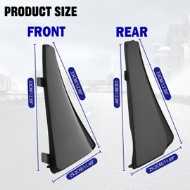 BILLFARO 4Pcs Extended Front & Rear Mud Flaps Splash Guard,Rock Guards Mudflap Wheel Fender Replacement for Corvette C8 Stingary Z51 Convertible/HTC 2020+ for OEM 84263453 84263457