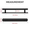 Ravinte 8 Pack Adhesive Cabinet Handles, Stick on Black Cabinet