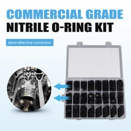 1200pcs O Ring Sealing Washer Black Rubber O-Ring Plumbing Gasket Oil High Temperature Kit