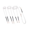 4Pcs Induction Heater Coil Kit 2.5mm Brass Core 20 30