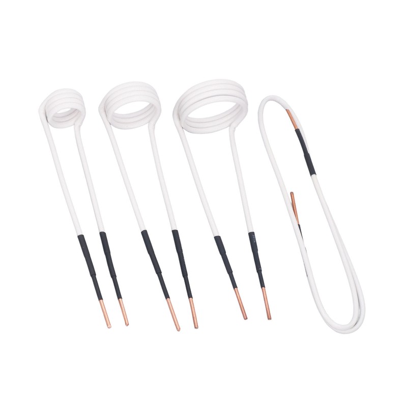 4Pcs Induction Heater Coil Kit 2.5mm Brass Core 20 30
