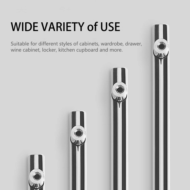 Probrico 15 Pack | Polished Chrome Cabinet Pulls, 7-9/16 Inch
