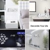 EPSKY 3D White Digital Wall Clock LED Large Alarm Clock