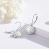 Heart Earrings Hanging 925 Sterling Silver Mermaid Stud Earrings Heart