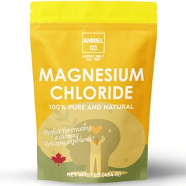 Magnesium Chloride 1lb – 100% Pure for Bath Soaks, Muscle Relaxation, and DIY Skincare BY AMRIEL CO.