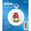 Tobin Janlynn Mini Cross Stitch Kit 2.5" Round-Mushroom (18 Count)