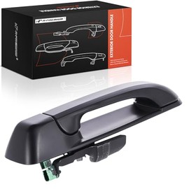 A-premium - Manija de Puerta Exterior Trasera Izquierda del Lado del Conductor Compatible con Jeep Grand Cherokee 2005-2010, Commander 2006-2010, Imprimado Negro, Reemplazo# 5HS57GSWAJ, 5HS57DX8AJ