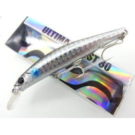 momolures - ULTIMA ARTIST 70mm 80mm Sinking Minnow for Bass, Seabass, Pike, Trout, Salmon lure fishing (80mm - Color #05)