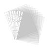 New 100 Pcs A4 Plastic Punched Punch Pockets Folders Filing