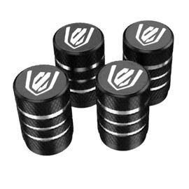 Kokato Toyota Alphard 20 Series 30 Series 40 Series Aluminum Valve Cap, Tire Valve, Air Valve Cap, Premium Alloy, Anti-corrosion, Anti-oxidation, Waterproof, Dustproof, Long-Term Weathering, Easy Installation, Custom Parts, Set of 4 (Black)