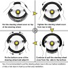 hxontheway Large Size Steering Wheel Cover for Land Rover Discovery