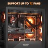darkFlash DS900WS(2025) ATX PC Case, Genuine Walnut Wood, High Airflow,