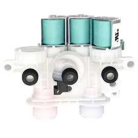 【𝙊𝙀𝙈 𝙐𝙥𝙜𝙧𝙖𝙙𝙚𝙙】 W11096268 W11220230 Water lnlet Valve OME Compatible with whirlpool & kenmore Washing MachineReplaces W10632527 W10758829 W10853296 W11096268 etc