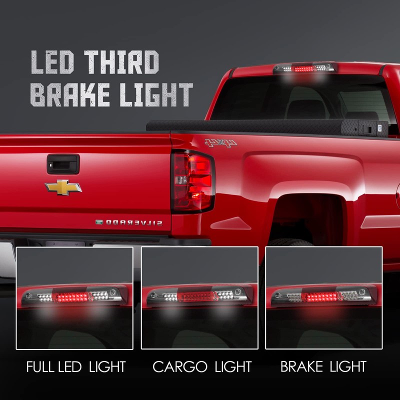 High Mount Stop Third Brake Light, Compatible with 2014-2018 Chevy