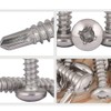 BOZONLI M5.5 Self Drilling Screws Self Tapping Screws for Metal,
