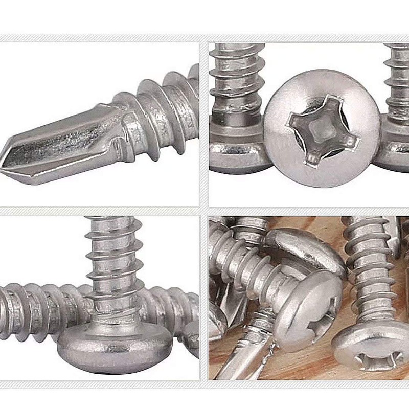 BOZONLI M5.5 Self Drilling Screws Self Tapping Screws for Metal,