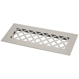 SteelCrest BTU12X4RWHN Bronze Series Designer Floor Vent Cover, White