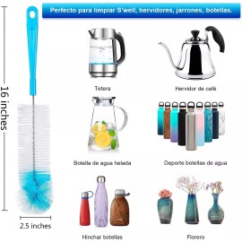 Baixi Set De 8 Cepillos De Limpieza Botellas Termos Botes