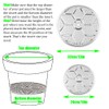 SSEHCWAN 4 Packs Planter Insert for Large Pots, 10''/13" Round