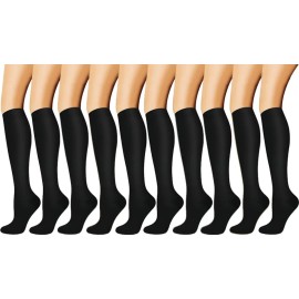 10 Pares Calcetas De Compresión Hombre Mujer Medias Largas