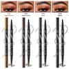 Eyebrow Pencil, Microblading Eyebrow Pen, 2-in-1 Dual-Ended Brow Pencil with