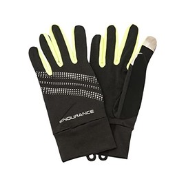 ENDURANCE Sherman Running Gloves Safety Yellow XS