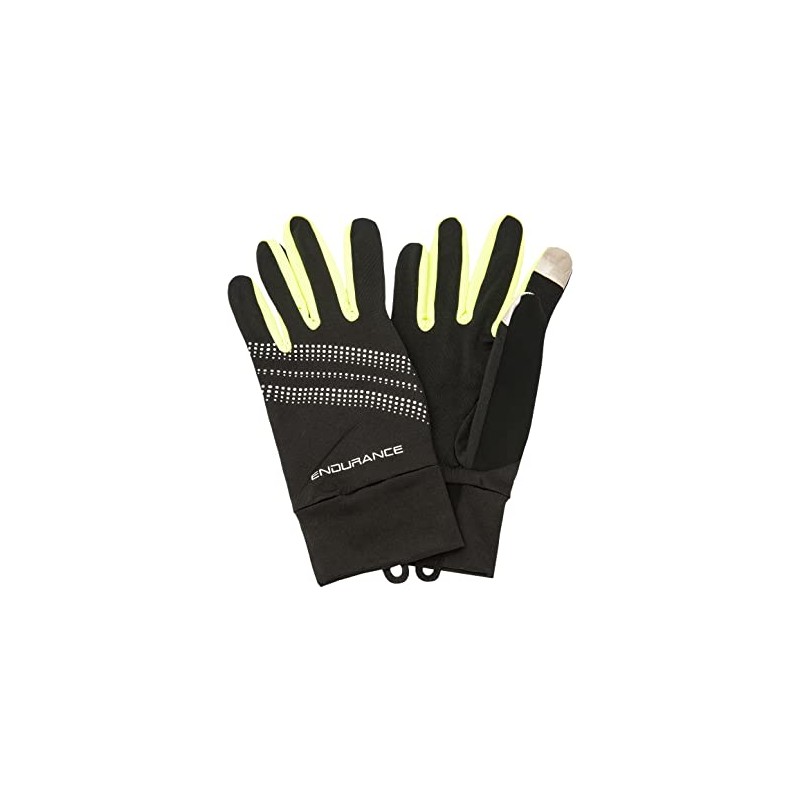 ENDURANCE Sherman Running Gloves Safety Yellow XS