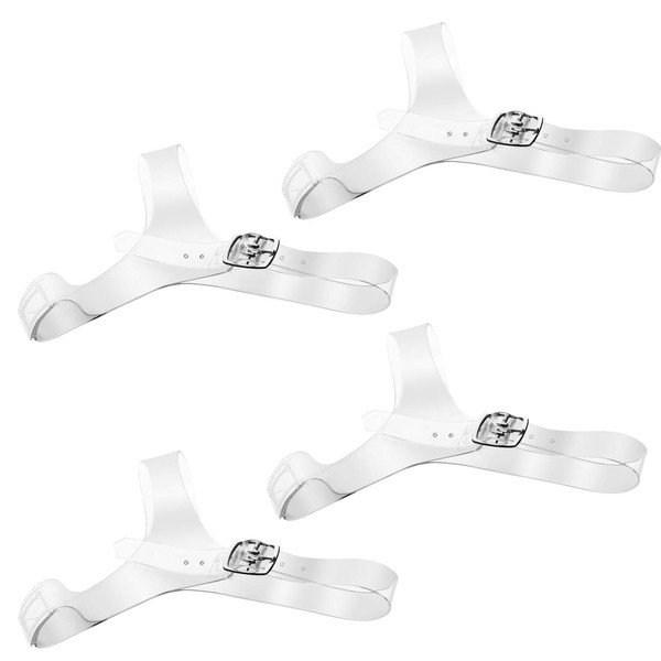 HekouJiub 2 Pairs Clear Heel Straps for High Heels Detachable