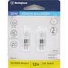 Westinghouse 0620900 Corp 20-watt T3 Xenon Bulb, Clear , White,