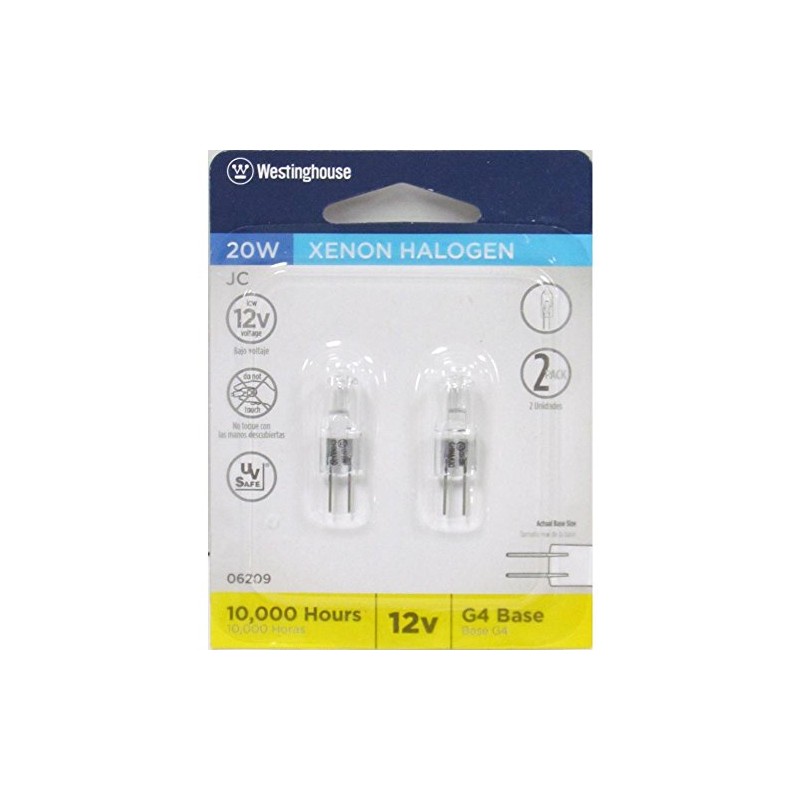 Westinghouse 0620900 Corp 20-watt T3 Xenon Bulb, Clear , White,