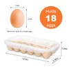 Obsoorth 2 Pack Egg Holder for Fridge with Lid, Stackable