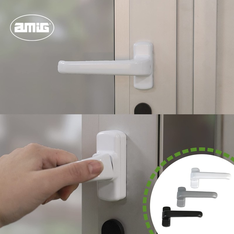 Amig - Set of 2 Door Handle with Rose |