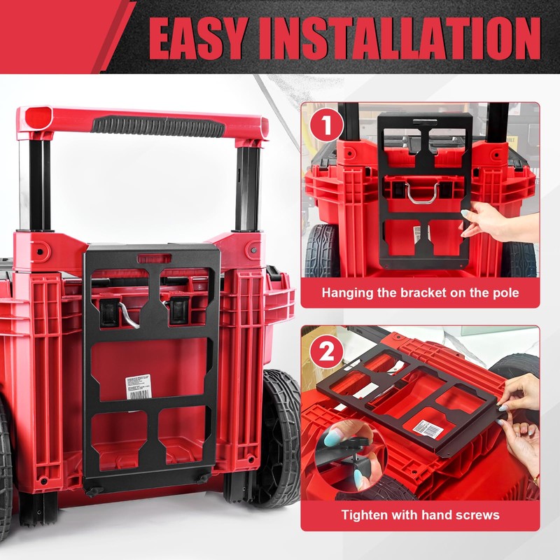 Packout Mounting Plate Compatible with Milwaukee 48-22-8427 Toolbox, Attaches to