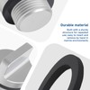 SRIAOO 3/4"-14 NPT Aluminum Boat Floor Drain Plug with Neoprene