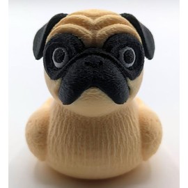 Pug Duck Figurine – Dashboard Duck for Ducking, Funny Car Accessory, Ducks for Jeeps, Unique Pug Gifts – 3D Printed in USA