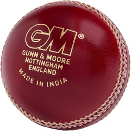 Gunn & Moore GM Leather Cricket Match Ball, Maestro Grade 1 County, Red, Senior/Adult/Mens & Boys Aged 13 and Over