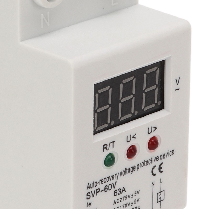 Auto Recovery Voltage Protectve Device Single Phase LED Digital Display