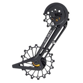 KCNC Ultra Light Big Pulley Kit with Big Jockey Wheel System Dura-Ace 9100/9150 Stainless Steel Bearings, Black